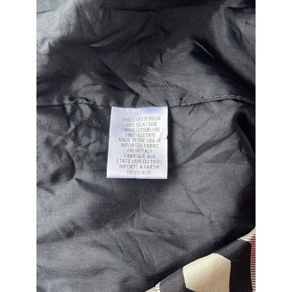 Milly Geometric Zigzag Silk Sleeveless Top Pink Black White - Size 6 - Picture 10 of 12